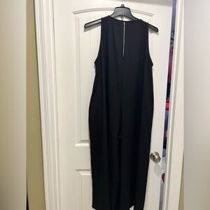 Black wide leg dresser long pant romper jumpsuit 12 asos design